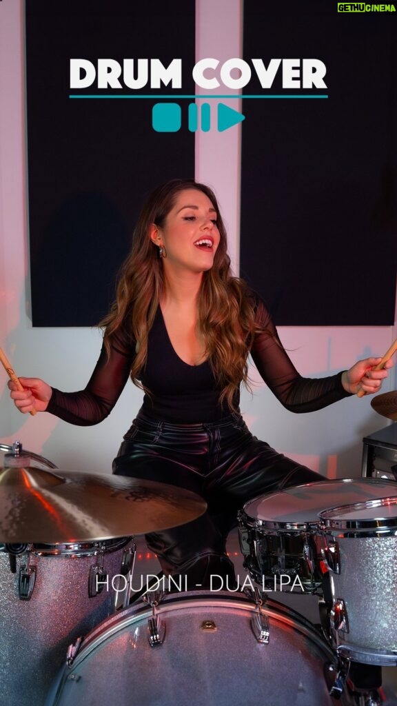 Domino Santantonio Instagram - Domino rips this drum cover of Houdini by Dua Lipa 🔥 What do you think of her drumming style? Let us know in the comments 💬 #dominosantantonio #dualipa @dualipa #houdini #houdinisong #houdinidrumcover #drumbash #thomannsdrumbash #thomann #speakmusic
