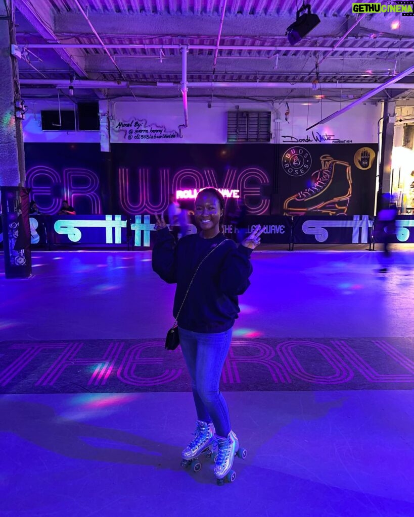 Donshea Hopkins Instagram - back on skates 🛼 hosted my club’s @skateclub_cmsv first roller skating trip tonight with @cmsv2024 and @cmsv_bsu at @RollerWaveNYC ✨