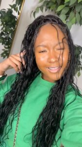 Donshea Hopkins Instagram - quick switch up for BHM 🖤 courtesy of @braidme._ #WeTheCulture