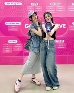 Dora Hsieh Instagram - 來看我們最棒的super lady💟💟 喊到喉嚨超痛，但全場真的超大聲 奶味藍讚爆🥰🥰