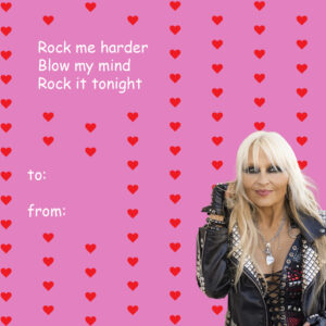 Doro Pesch Instagram - ❤️❤️❤️
This Wednesday is Valentine's Day, and I will release my new single 'Heart In Pain'!
Pre-save link in my stories!
Which of these "cards" would you send to your Valentine this year?
❤️❤️❤️
#Love, #Doro
-
-
-
-
-
-
#doropesch #conqueress #allweare #warlock #allformetal #triumphandagony #dorofürimmer #metal #heavymetal #rock #metalhead #metalqueen #queenofmetal #fürimmer #doro40 #metalheads #rocknroll #hairmetal #blondeshavemorefun #vegan #soberlife #nuclearblastrecords @nuclearblastrecords #monstersofrock #monstersofrockradio #valentine #valentinesday #allyouneedislove #loveisallaround