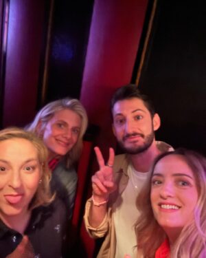 Dorothée Pousséo Instagram - Aucun mot ne serait assez fort pour exprimer ma reconnaissance… merci @disneyfr @pixar  de me faire toujours confiance. Merci pour ce merveilleux rôle (de composition pour ceux qui me connaissent!), qu’est Anxiété. Merci de me mettre en lumière aux côtés de ces sublimes comédiens reconnus sur cette scène mythique @legrandrex ! Je suis que « joie » maintenant !! 
Rdv dans les salles pour VICE VERSA 2 🩷