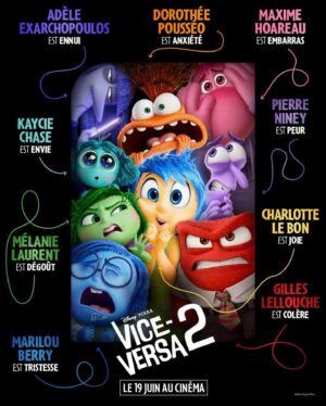 Dorothée Pousséo Instagram - Tellement fière de rejoindre ce merveilleux casting pour cette nouvelle aventure pleine… d’émotions…! Rdv le 19 juin au cinéma pour découvrir mon nouveau personnage ANXIÉTÉ !!! Merci @disneyfr 
Enregistrement @dubbingbrothersfrance 
Direction Hervé BELLON
Ingé son @nicolas.pointet 

#doublage #vf #vfx #viceversa #aventure