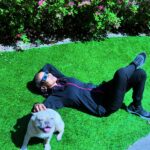 Dr. Contessa Metcalfe Instagram - Just me and my Dawg 🌒 #SolarEclipse2024 #Playinghookie #TooCoolForSchool #DrContessa #HauteDoc #MetcalfeFamily #Frenchie 🐶 #FrenchieLife