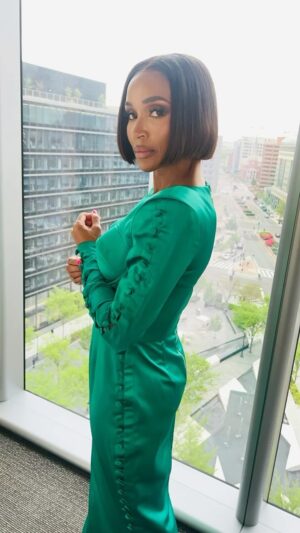 Dr. Contessa Metcalfe Instagram - @flotus 2024 First Lady’s Luncheon 

Styled by: @shenell.welch @shenellwelchstyle 

Dress: @shopnikkigreen @maisonpriveepr_la 
MUA: @lolotaughtu 
Hair: @lacedbyvonte_
