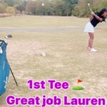 Dr. Contessa Metcalfe Instagram - She’s getting better every day…. @lauren.e.metcalfe #TeeTime #PGA loading #CantStopWontStop #ProudMom