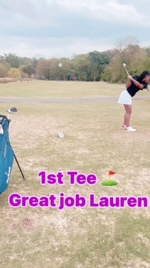 Dr. Contessa Metcalfe Instagram - She’s getting better every day…. @lauren.e.metcalfe 
#TeeTime  #PGA loading #CantStopWontStop #ProudMom