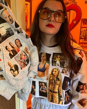 Drea de Matteo Instagram - Me & Bamz in our Sunday Sweats by @shopwildworldofak 🤌🏽🇮🇹🏆🇮🇹🏆🇮🇹🤌🏽

Check out their shop! It’s 🎖🥇💃🏿🤩

The fckn cheese plate at the end 😅😂🥳👊🏽💪🏽👏🏽🙏🏽
