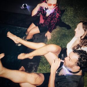 Drew Jacoby Instagram - Weekend dump #party #clubkid #silentdisco #fullmoon #houseparty #mindfulness #poolparty #nightlife #danceparty