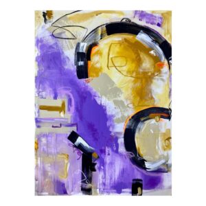 Drew Jacoby Instagram - PRINCE - 36x48 acrylic, oil pastel, charcoal on canvas.#art #prince #popart #purple #lilac #lavendar #yellow #originalart #abstractpainting #acrylicpainting #paintings #paintingoftheday #artforwardinteriors #homedecor #interiorescapism