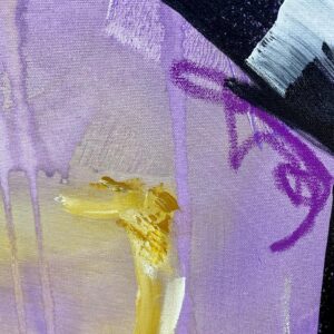 Drew Jacoby Instagram - PRINCE - 36x48 acrylic, oil pastel, charcoal on canvas.#art #prince #popart #purple #lilac #lavendar #yellow #originalart #abstractpainting #acrylicpainting #paintings #paintingoftheday #artforwardinteriors #homedecor #interiorescapism