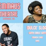 Dulcé Sloan Instagram - PA! Emmaus,PA! What y’all doin?! Come see me and my baby boo @eaglewittofficial at the @emmaustheatre THIS SATURDAY! MARCH 23rd! We out here cook-ing! Ticket link in my bio #comedy #blackcomedians