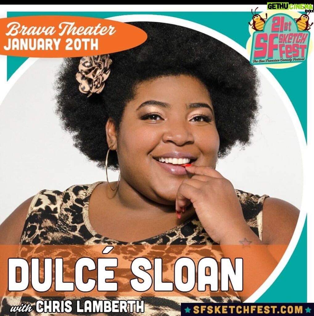 Dulcé Sloan Instagram - Tonight! Come thru! Link in Bio #sfsketchfest #sanfrancisco #thingstodoinsanfrancisco #dulcesloan #thedailyshow