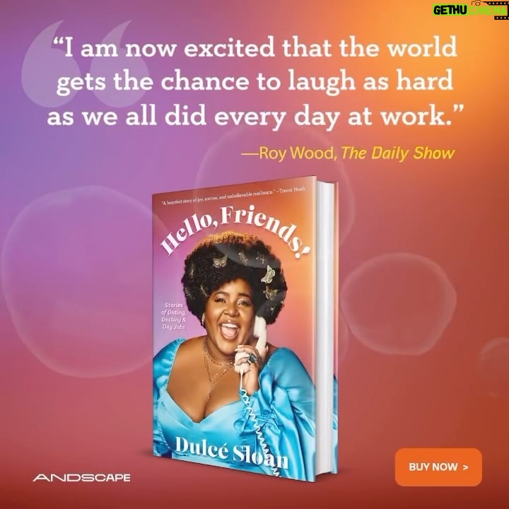 Dulcé Sloan Instagram - Y’all know I had to ask Uncle Roy for some feedback on my lil ol’ book. Thank you, @RoyWoodJr Pre-order link: in my bio #HelloFriends #Andscape #Thankful #10daystopubday #blackauthors