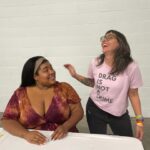 Dulcé Sloan Instagram - Drag is not a crime! Even @dulcesloan thinks so! We’re thrilled that our programs coordinator @mothereffingmother had the opportunity to meet Dulce at @ala_pla and even received a signed copy of “Hello Friends!”