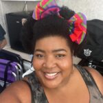 Dulcé Sloan Instagram – Can’t really post about the movie but yall had to see how cute I look! A double bow! I’m a child. How old do I look?