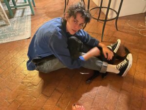 Dylan Meyer Instagram - In honor of Love Lies Bleeding coming out this weekend here’s a retrospective of our best hits from ABQ the home of my BELOVED piñon coffee. We had such a sweet time being desert rats and the movie absolutely shreds. Go see it in a theater it’s an absolute BANGER w a crowd!