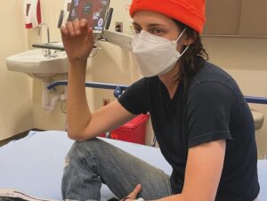 Dylan Meyer Instagram - In honor of Love Lies Bleeding coming out this weekend here’s a retrospective of our best hits from ABQ the home of my BELOVED piñon coffee. We had such a sweet time being desert rats and the movie absolutely shreds. Go see it in a theater it’s an absolute BANGER w a crowd!