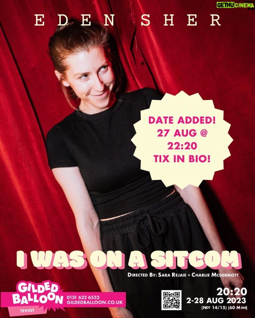 Eden Sher Instagram - ADDED AN EXTRA SHOW AT @gildedballoon THIS LOVELY FRINGE SO HIT THAT LINK IN BIO BEFORE THOSE TOO SELL OUT 🥳😘🙏 📸@jill.petracek #iwasonasitcom #edfringe