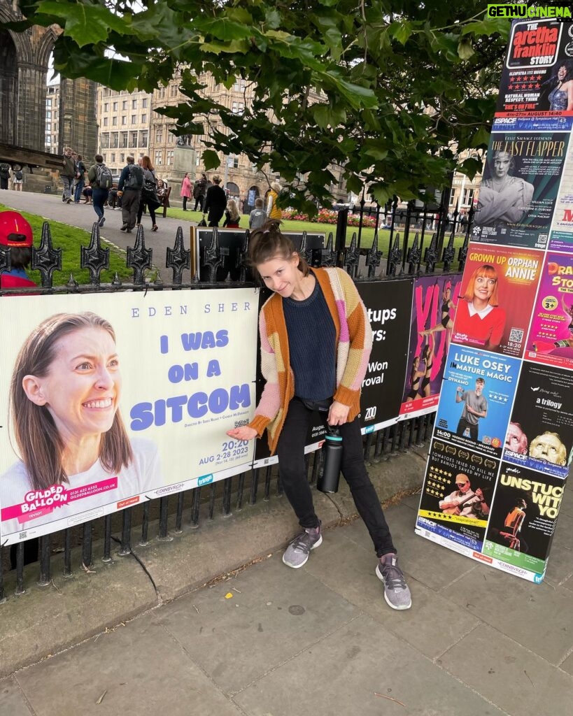 Eden Sher Instagram - Tomorrow is first performance of #iwasonasitcom at @edfringe and instead of rehearsing I spent the last 3 days taking pictures in front of my own face bc I take my craft of being a vain actor very seriously. Swipe to see what my children think of me and my show and all my achievements. @gildedballoon teviot 8:20pm LINK. IN. BIOOOOOOOOOOOOO!!!!