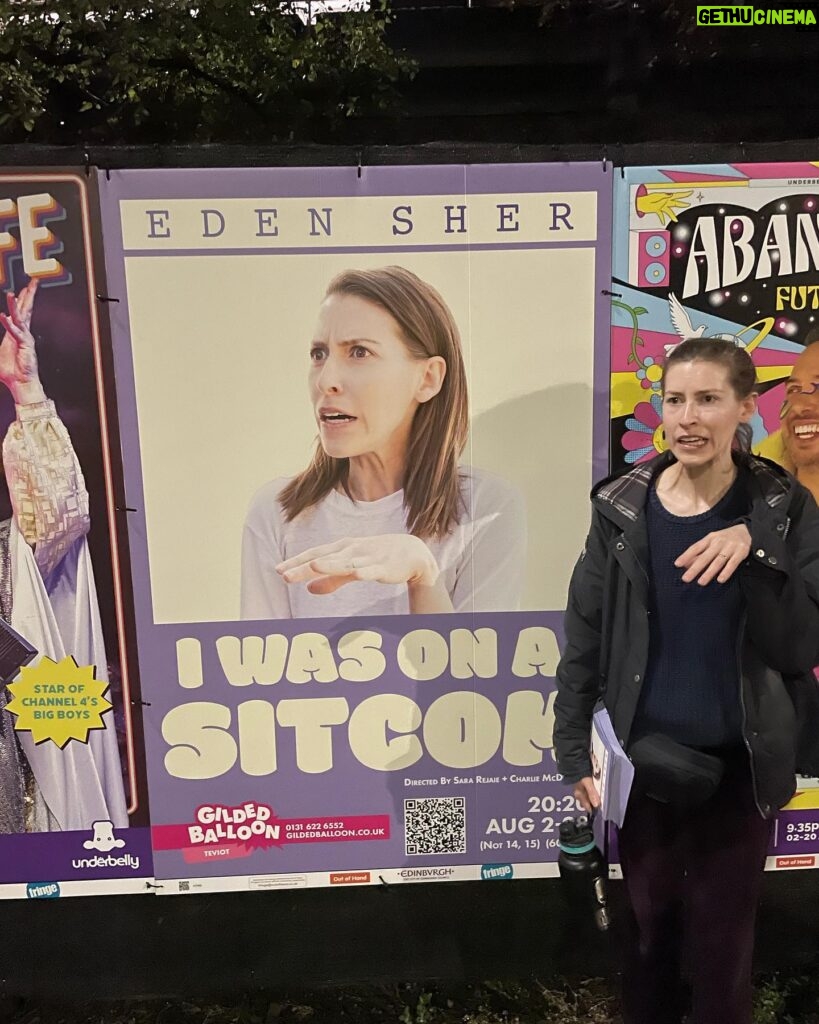 Eden Sher Instagram - Tomorrow is first performance of #iwasonasitcom at @edfringe and instead of rehearsing I spent the last 3 days taking pictures in front of my own face bc I take my craft of being a vain actor very seriously. Swipe to see what my children think of me and my show and all my achievements. @gildedballoon teviot 8:20pm LINK. IN. BIOOOOOOOOOOOOO!!!!