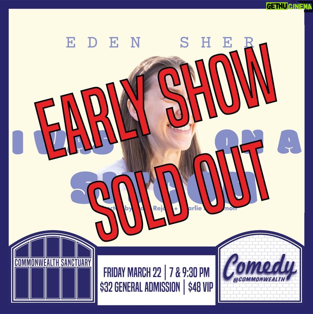 Eden Sher Instagram - We still have a decent amount of tickets for the 9:30 show for @eden_sher so grab those while you can at the link in our bio!