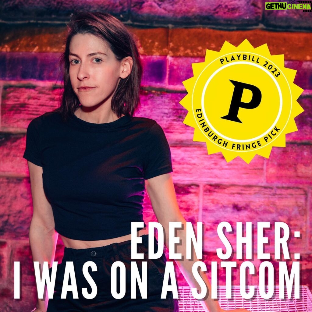 Eden Sher Instagram - Just on the other side of the worst year-and-a-half of her life—a high-risk pregnancy, the premature birth of twins, months spent visiting them in the hospital, and then debilitating postpartum depression… @eden_sher decided to write a show. Click the link in our bio to learn why #IWasOnASitcom at @gildedballoon is a #PlaybillEdFringePick.