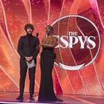 Ego Nwodim Instagram - 2023 is the year I got to play sports gworl with my favorite sports gworl and present Lionel Messi with an award at the ESPYS. Very cool!!!!