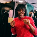 Ego Nwodim Instagram - helluva week playing some characters I love working with some people I love 💗💗💗 special thanks to @jodimancusohairdesign for giving Mary Anne Louise Fischer the bob with bangs of her and Asha’s dreams and @broecker.t for making MALF look like the agent of chaos she is 🏃🏾‍♀️🌪️🤪💗