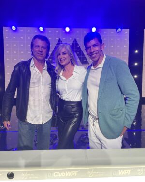 Eileen Davidson Van Patten Instagram - Impromptu photo shoot at @worldpokertour with @vince_van_patten and @adam.pliska ❤️❤️ @wynnlasvegas