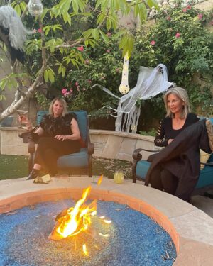 Eileen Davidson Van Patten Instagram - Witches party!!! With these amazing women. 👻😈💀🎃🍸 a little caviar a lot of martinis and a psychic!
