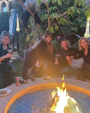 Eileen Davidson Van Patten Instagram - Witches party!!! With these amazing women. 👻😈💀🎃🍸 a little caviar a lot of martinis and a psychic!