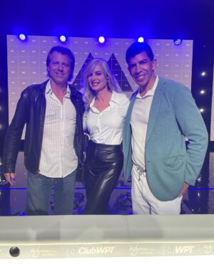 Eileen Davidson Van Patten Instagram - Impromptu photo shoot at @worldpokertour with @vince_van_patten and @adam.pliska ❤️❤️ @wynnlasvegas