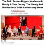 Eileen Davidson Van Patten Instagram - Yay! Congratulations @youngandrestlesscbs and thank you again @thetalkcbs !