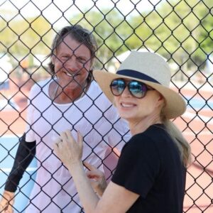 Eileen Davidson Van Patten Instagram - Great time spending our 21st wedding anniversary at @usopenpickleball cheering for the hubs! Thx to @outandabout239 for the cute pic