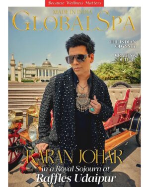 Eka Lakhani Instagram - A nod to our rich heritage. @karanjohar for @globalspa.mag’s Made in India special.
@globalspaindia 

#StyledByEka @ekalakhani 
Chief Editor: @parineetasethi 
Shoot Coordination: @soumya.maheshwari 
Photographer: @rohanshrestha 
Hair: @aalimhakim 
Makeup: @paresh_kalgutkar 
Style team: @arpita.kc @mayuri_srivastava @team___e 
Dress team: @shaikhmehboob763 
Managed by: @len5bm 
Wearing: @kunalrawalofficial 
Accessories: @sangeetaboochra 
Eyewear: @balmain 
Footwear: @coppermallet 
Vintage car by: @pratikkhamesra @oldtimersudaipur 
Video Production: @maximus_collabs_ 
Shoot coordination assist: @gulabiunicorn 
Artist PR: @hypenq_pr 
Location: @rafflesudaipur 

#KaranJohar #GlobalSpaMagazine #RafflesUdaipur #MadeInIndia #IncredibleIndia