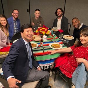 Elaine Carroll Instagram - Today is my birthday, and I can’t imagine a better gift than having spent the last month making #remotemovie with such kind, talented, legendary people while also laughing my butt off. It was the most fun I’ve had in years — so much so that I had to reinstall this app and tell everyone. This town can make you feel like a small fish in a (toxic) pond, but this project made me feel like the world’s luckiest lobster. 🦞 #sixmoviesandaseason