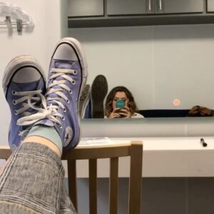 Elaine Carroll Instagram - an artist at work