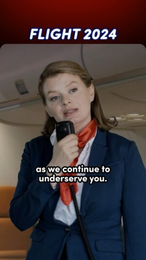Elaine Carroll Instagram - flight 2024 ✈️
.
#sketchcomedy #funny #2024 #newyear #relatable #flightattendant #airline