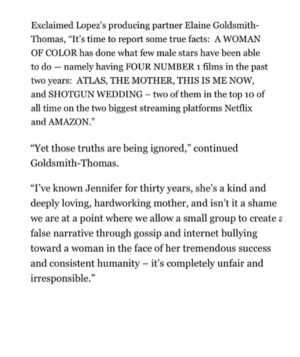 Elaine Goldsmith-Thomas Instagram - A FEW MOTHERF***ING FACTS FOLKS!!!!

Love, E.

TWO YEARS - FOUR NUMBER 1 FILMS-
#atlas 
#themother 
#thisismenow
#shotgunwedding 
💪