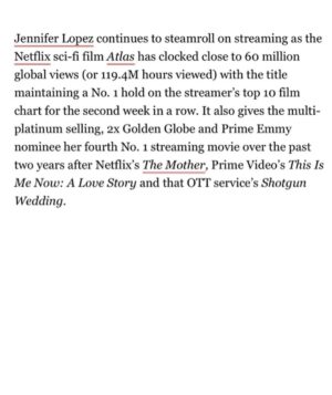 Elaine Goldsmith-Thomas Instagram - A FEW MOTHERF***ING FACTS FOLKS!!!!

Love, E.

TWO YEARS - FOUR NUMBER 1 FILMS-
#atlas 
#themother 
#thisismenow
#shotgunwedding 
💪
