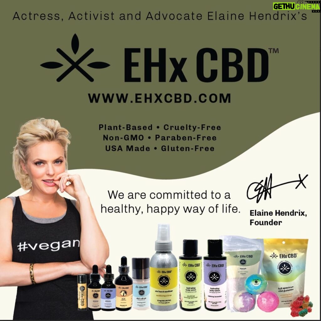 Elaine Hendrix Instagram - Hey! My very own EHx CBD is back & better than ever. With new products & new packaging, we’re ready to help you & your animal companions feel healthier & happier than ever. EHxCBD.com *Use the code LAUNCH for free shipping.* Thank you for your support! 💚 . . . #cbd #ehxcbd #founder #elainehendrix #healthy #happy #products #foryou