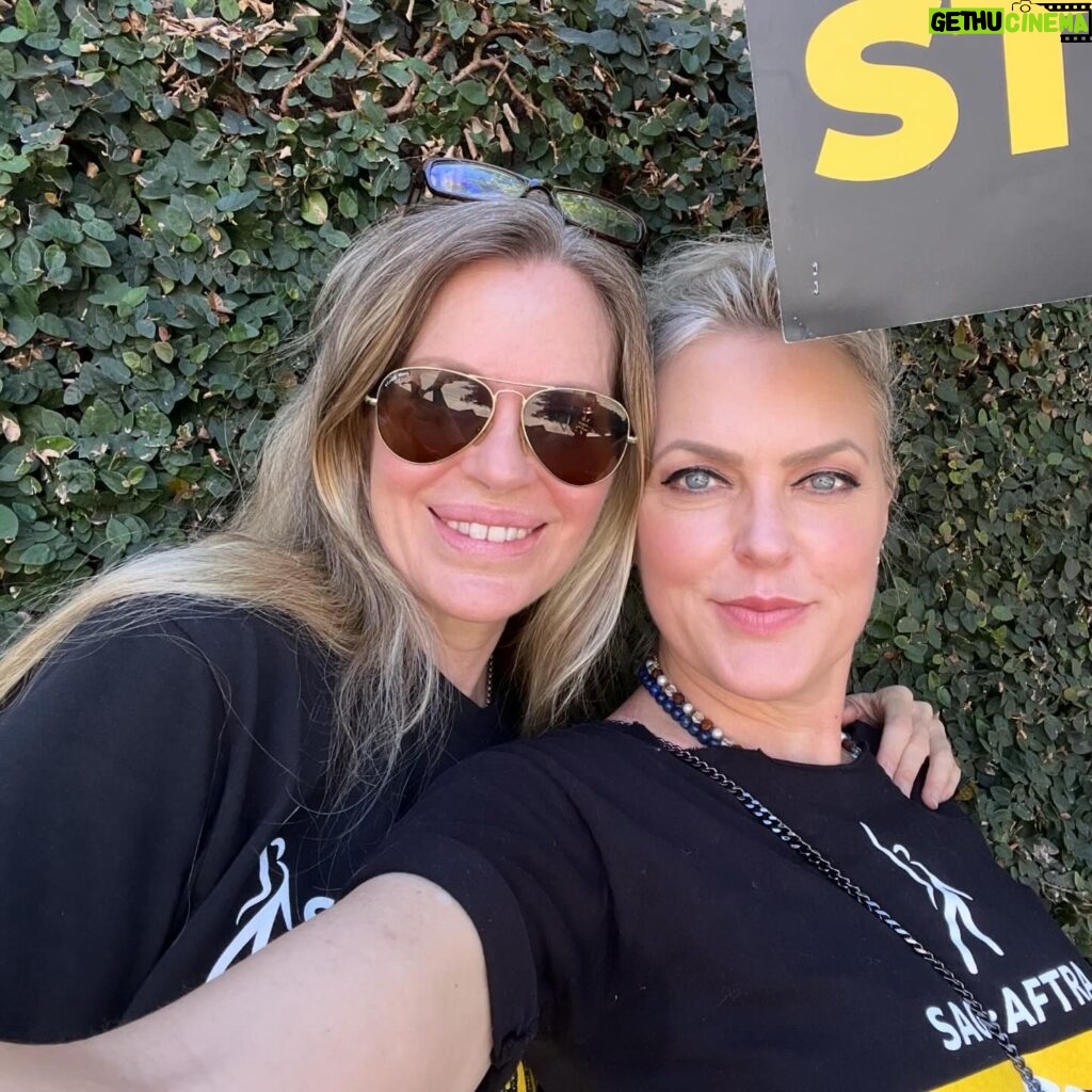 Elaine Hendrix Instagram - Celebrating this badass babe today. Happy Birthday @kristinbauer. I’ve known you for over half my life - clearly the better half. And now you’re stuck with me for life. 💟💜