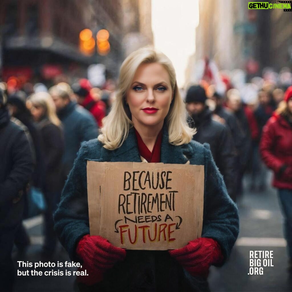 Elaine Hendrix Instagram - I’M VIRTUALLY MARCHING RIGHT NOW to tell Wall Street we want a climate-friendly option in every 401(k). YOU CAN MARCH WITH ME side by side in the same photo (see #4)! Just choose “donate” in the app. Tag me when you share. I’d love to see it! To get started, go to RetireBigOil.org / @retirebigoil HERE’S WHAT’S HAPPENING: For 99% of Americans, if you want a 401(k), you have to invest in Big Oil. It’s a huge boost to the the fossil fuel industry. BUT if we’re loud enough, Wall Street will change. Please join me! #RetireBigOil