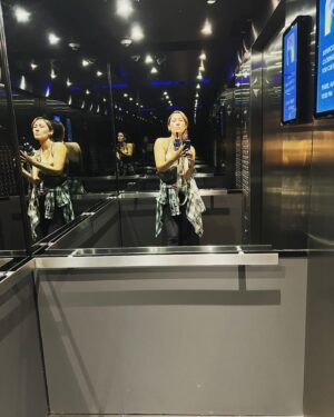 Eleanor Matsuura Instagram - Life in an elevator