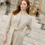 Eleanor Tomlinson Instagram – On Wednesdays, we wear cream. 

Check out my interview with @bazaaruk for the scoop on my first Paris Fashion Week 💋

@zimmermann 

📸 @jacquesburga @bazaaruk 

#PFW #zimmermann #harpersbazaar