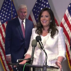 Elise Stefanik Instagram - We just concluded a very successful special conference meeting with President Donald J. Trump. He was warmly welcomed by the House Republican Conference.

We are one hundred percent unified behind his candidacy. We are ready to get to work on behalf of the American people to secure the border, unleash American energy independence, bring back peace through strength, stand up for election integrity, and defeat this illegal weaponization of the justice system.