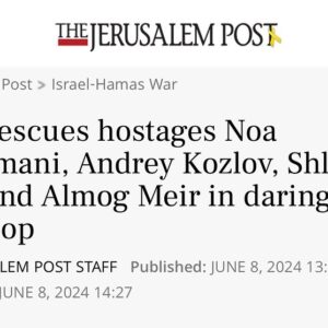 Elise Stefanik Instagram - 🚨🚨🚨BREAKING 🚨🚨🚨

Four hostages kidnapped by Hamas terrorist and held in captivity in Gaza rescued by Israeli forces announced this morning!!! 

One of the hostages rescued was Shlomi Ziv - a few weeks ago in Israel, I had the opportunity to meet with his brave mother and strong sister to hear about their tremendous loss and heartbreak since Shlomi was taken hostage and their determination to continue to believe and work to bring him home. 

God Bless these families - many of whom I have been humbled to meet. And while today is incredible news, I am praying for all the families who are still waiting for their loved ones to come home. 

We must continue to do all that we can to support Israel to bring ALL the hostages home. @bringhomenow @stateofisrael 🇺🇸🇮🇱