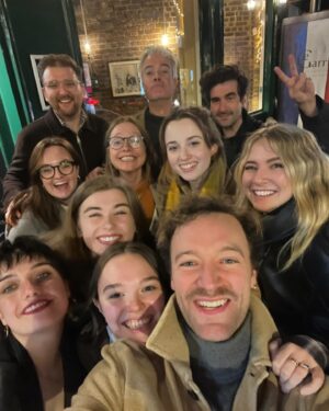 Eliza Bennett Instagram - I spent most of this job belly laughing thanks to these guys. It’s rare to have the gift of a cast like this. Kind, thoughtful and so funny my cheeks hurt every day of shooting. Here’s a few BTS for #AnAmericanInAusten