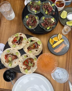 Eliza Bennett Instagram - MEXICO CITY 🇲🇽 I may be 8 pounds heavier but it was worth every bite. I feel like a beached whale, my blood is now half mezcal but boy am I happy. Thank you Mexico and thank you to our favourite people in the world to travel with 💋❤️